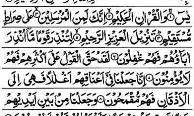 Surah Yaseen Read Quran Online, Yasin Download PDF, Surah Yasen Listen Audio mp3
