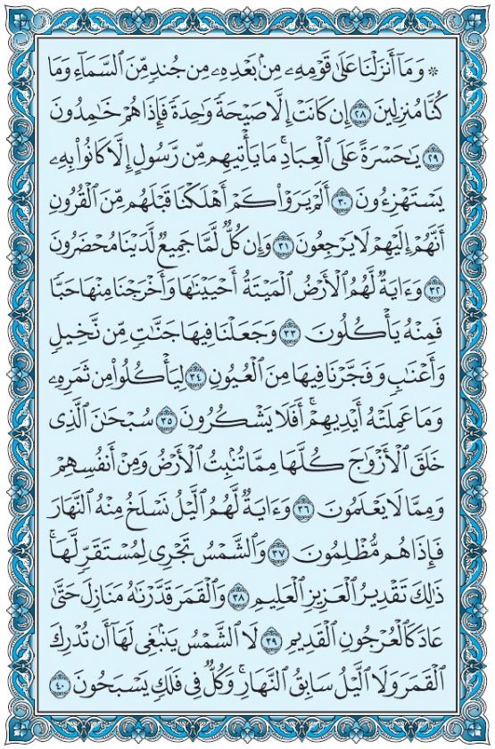 Read Surah Yaseen Full Image